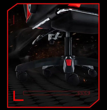 Chaise de jeu ergonomique avec dossier inclinable réglable en hauteur pour bureau, streaming et massage sur PC