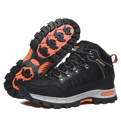 Botas de montaña impermeables para exterior, para hombre y mujer, para primavera y otoño, resistentes al desgaste, para deportes de montaña y caza.