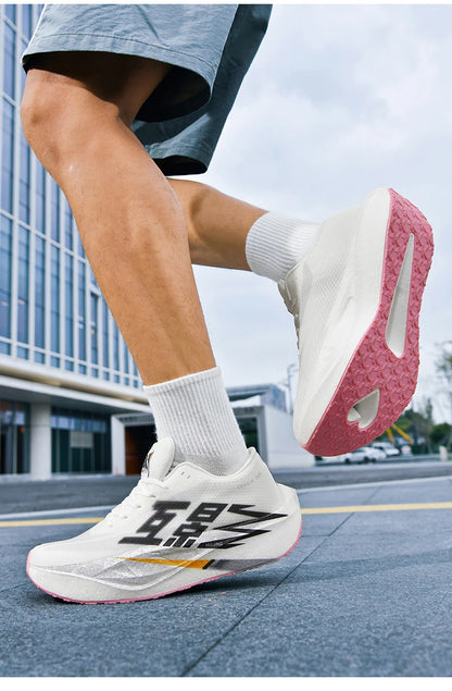 Pánské sportovní tenisky z uhlíkových vláken, speciální, prodyšné, lehké, dámské, pohodlné, sportovní, protiskluzové, maratonské běžecké boty