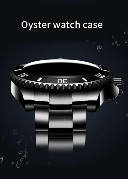 Water Ghost Luminous Dive Watch with Ceramic Bezel Waterproof Automatic Mechanical Movement Stainless Steel Watch Strap