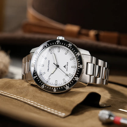 MILITADO ML25 VH31 Sweep Second Quartz Watch Men Swiss Ronda 515 Movement 200m Sapphire Crystal Ceramic Bezel 316L Steel Watches