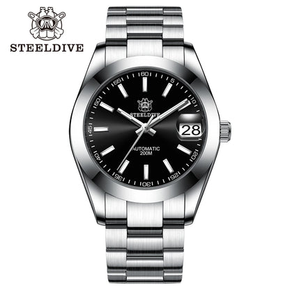 STEELDIVE SD1934 NH35 Automatic Movement 39mm Stainless Steel BGW9 Blue Luminous Sapphire Glass 200M Water Ghost Dive Watches