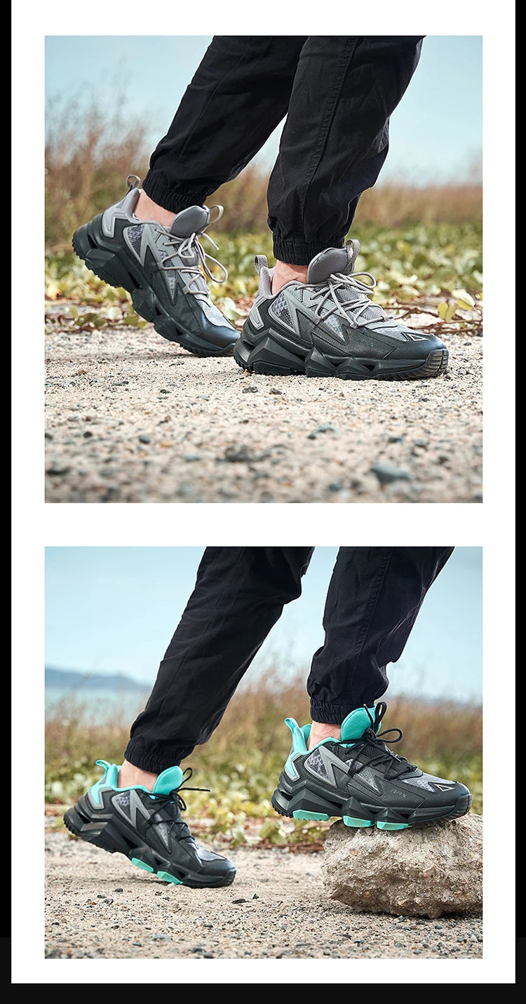 Rax Men's Waterproof Hiking Shoes Breathable Hiking Boots Outdoor Trekking Sports Sneakers Tactical Shoes