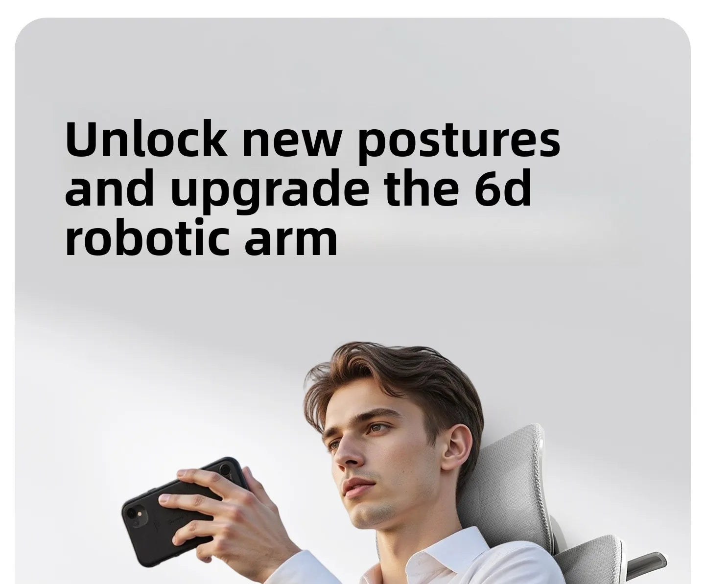 Stable Ergonomic Office Chair with Lumbar Support, Adjustable Height Computer Chair, Gaming Chair with Waist Protection, Swivel Desk Chair