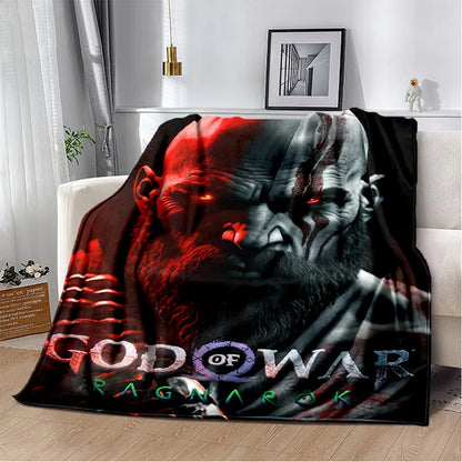 29 Style Kratos God of War Games Cartoon Blanket,Soft Throw Blanket for Home Bedroom Bed Sofa Picnic Travel Office Cover Gifts