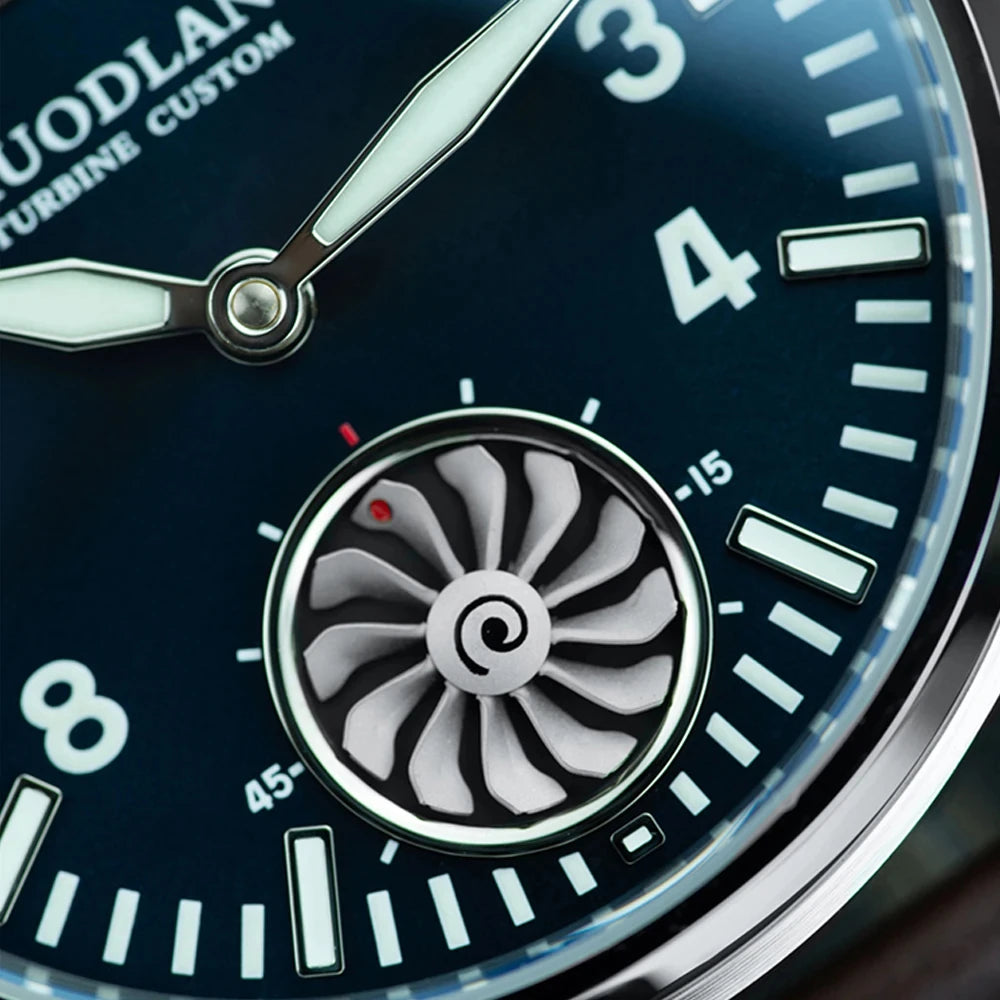 Hruodland 2025 new pilot ST3620 men's manual mechanical watch 43MM sapphire waterproof 10Bar BGW-9 retro reloj hombre