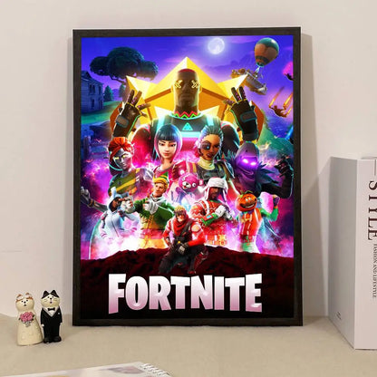 Poster a sorpresa Game F-Fortnite per la casa, quadro decorativo da parete per studio e soggiorno