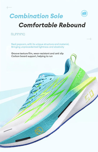 5.0 MIX Carbon Plate Running Shoes for Men and Women Racing Marathon Stable Rebound Shock-absorbing Training Sneakers