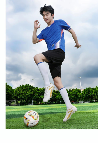 Profesionalni moški nogometni čevlji, nogometni superge za odrasle, za notranjo uporabo, za futsal, ultralahki, protizdrsni, športni, odporni proti obrabi, nogavice