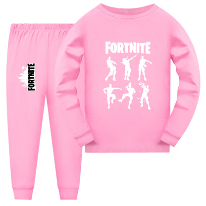 New Kids Fortnite Fall Pajama Sets Baby Girls Long Sleeve Tops Pants 2pcs Set Teen Boys Daily Sleepwear1006