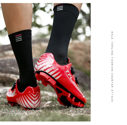 New Men’s and Women’s Bicycle Shoes Outdoor Cycling Shoes with Three Functional Soles Professional Training Shoes