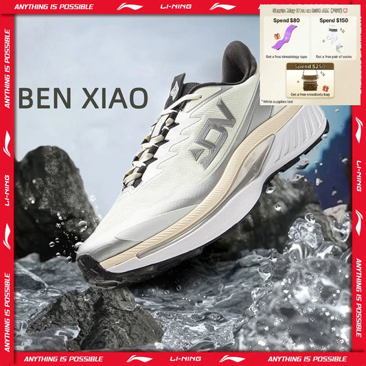 Li-Ning Men's BEN XIAO Trail Running Shoes LN DWR Water Repellent Breathable Support Stable Li-Ning Mountain Sports Shoes ARNV015