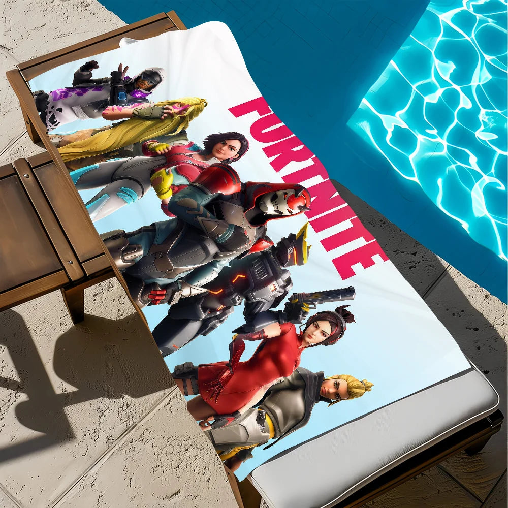 Strandtuch Badetuch schnelltrocknend leicht tragbar F-FORTNITES-ES Sauna Camping Schwimmen Game Pool Reise