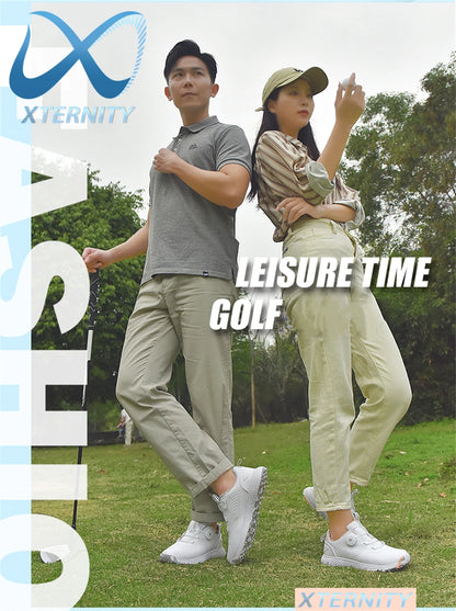 Vodoodporni golfski čevlji Unisex Zunanji protizdrsni golfski superge Moški Luksuzna udobna obutev za golfiste Ženski čevlji za hojo