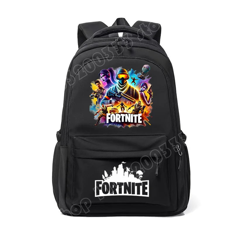 Fortnites Kids Backpack Portable Large Capacity Student Schoolbag Cartoon Printed Shoulder Bag School Supplies for Boys Gift