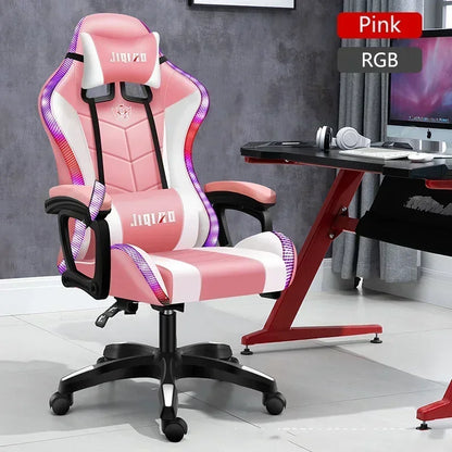 Ergonomic swivel chair Massage Recliner gamer chairs High quality gaming chair RGB light office chair gamer computer