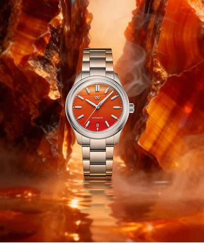 WM Watch Automatic Mechanical Watch Gemstone Series NH35 100M Water Resistant AR Coated Sapphire Welly Merck Man Watches WM225