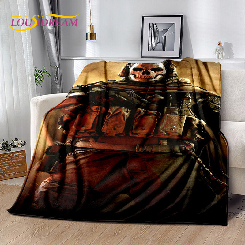 COD 3D, manta suave de felpa para gamers de Call of Duty, manta de franela para sala de estar, dormitorio, camas, sofá y oficina