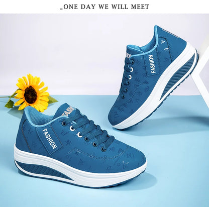Adidași pentru femei, pantofi vulcanizați la modă pentru femei, pantofi fără toc pentru femei, pantofi de mers pe jos cu platformă, mărimi mari, Zapatillas Mujer