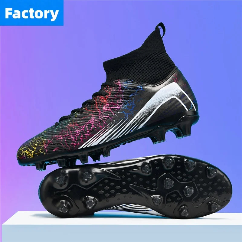 Men Professional Football Shoes Society Cleats Soccer Shoes Original Indoor Football Field Boots Grass Training TF/FG Sneaker