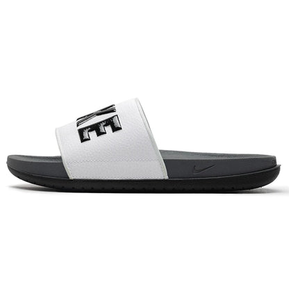 „Nike Offcourt Slide“ vyriški šlepetės, patogūs ir lengvi sandalai, skirti nešioti tiek patalpose, tiek lauke, paplūdimio batai Bq4639-001