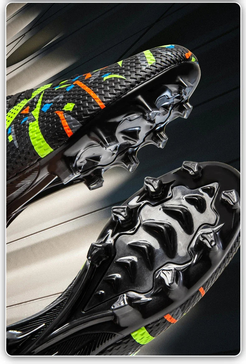 Nouvelles chaussures de football pour hommes, chaussures d'entraînement, crampons de football, baskets de match, chaussures de sport pour terrain gazonné, antidérapantes, professionnelles, ultralégères, unisexes.