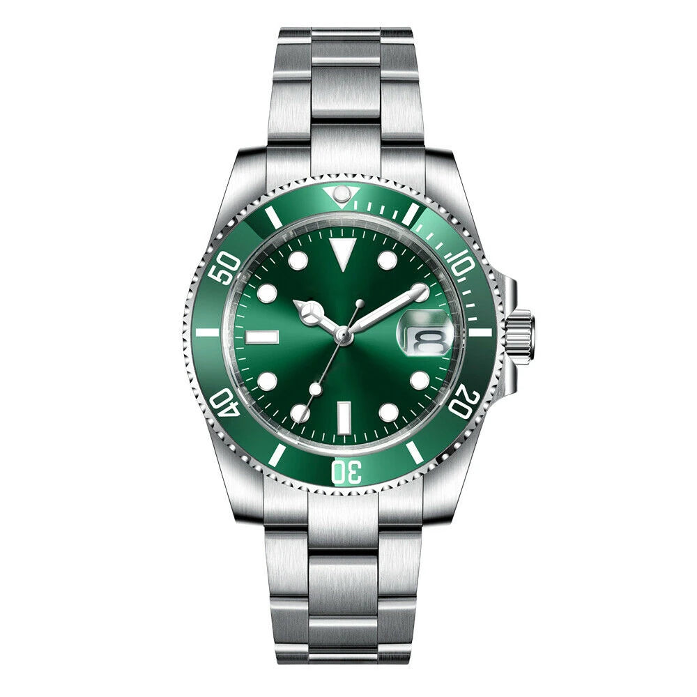 Corgeut 40mm  Luxury Business NH35 Men's automatic mechanical Diving Watch, ceramic bezel, sapphire crystal, 100m waterproof.