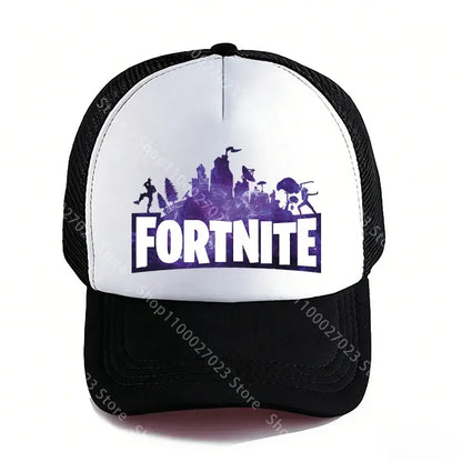 Fortnites Baseball Caps for Adult Boys Girls Cute Cartoon Summer Breathable Mesh Hat Anime Sunbonnet Headgear New Birthday Gifts