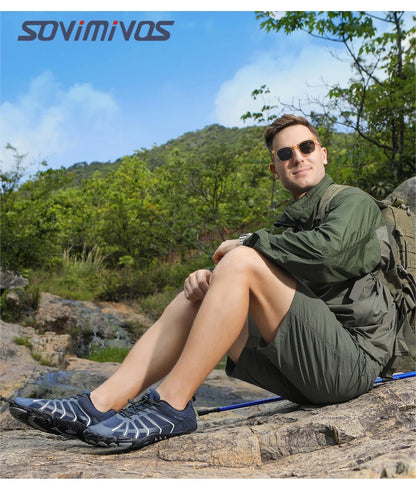 Men's Trail Running Shoes, Lightweight Athletic Zero Drop Barefoot Shoes Non Slip Outdoor Walking Minimalist Shoes for Women