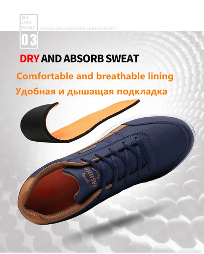 Men's Walking Shoes - Slip-On Tennis Running Shoes Memory Foam Lightweight Work Sneakers for Indoor Outdoor Gym
