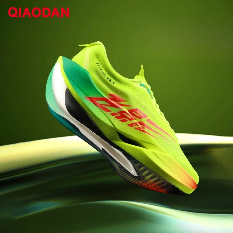 QIAODAN Feiying PB6.0 Marathon- en hardloopschoenen voor heren met koolstofplaat over de volledige zool, lichtgewicht sportschoenen QDB023261299