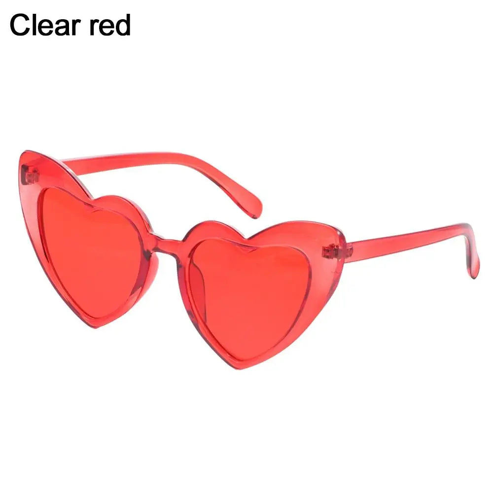 Heart Sunglasses Rimless Metal Frame Heart Shaped Sunglasses Gradient Lens Love Heart SunGlasses Women Eyewear UV400 Protection