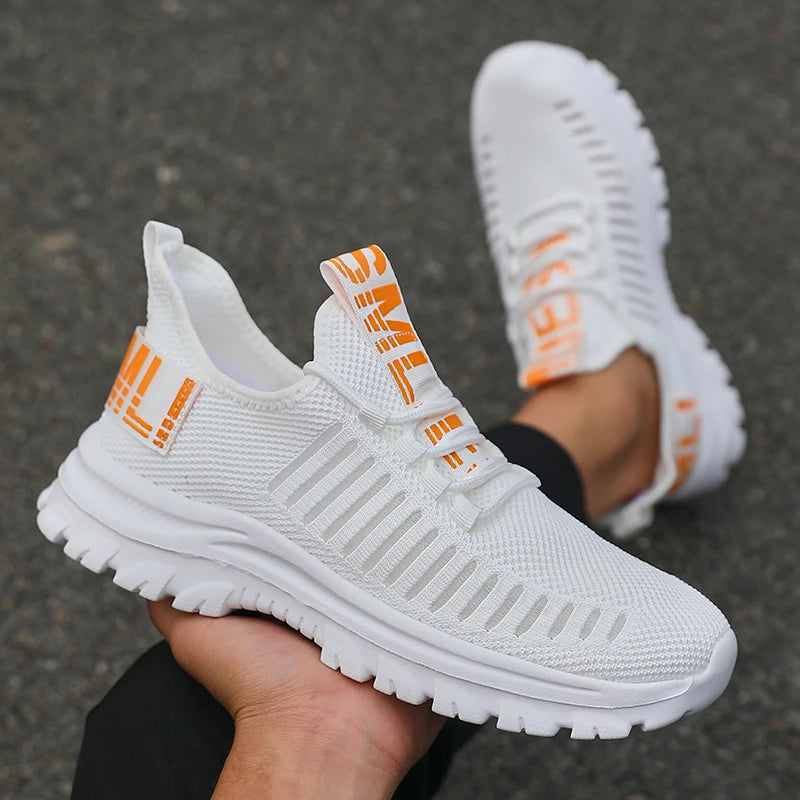 Adidași de vară antiderapanti pentru bărbați, confortabili și respirabili, pantofi de alergare pentru cupluri, pantofi sport Tenis pentru femei, albi, adidași de mers pe jos pentru bărbați