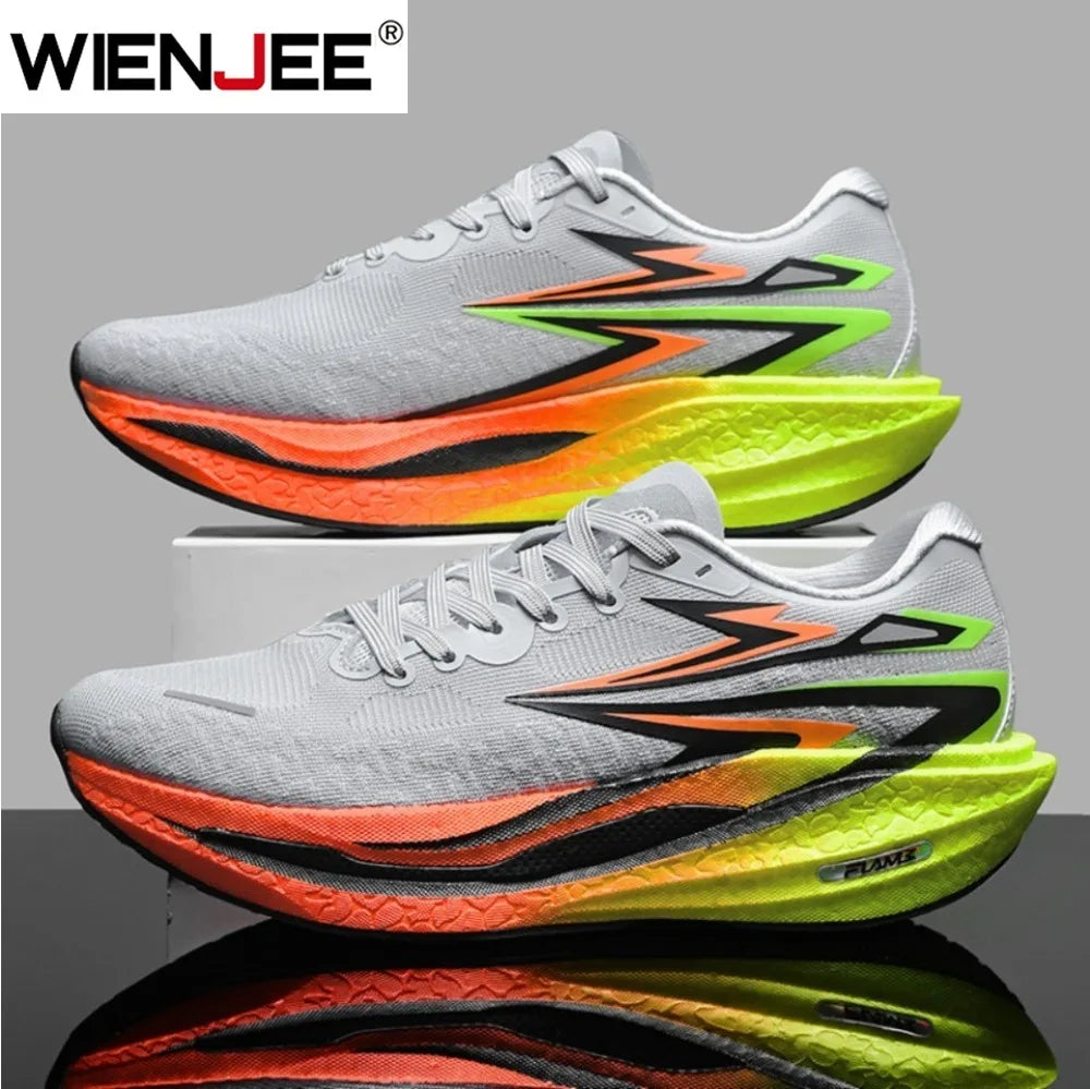 Men's Sports Running Shoes, Casual Marathon, Lightweight, Comfortable Women's Athletic Non-Slip Walking Sneakers, Outdoor Couple Shoes