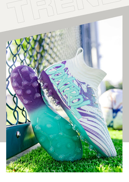 Uomo Donna Scarpe da calcio Scarpe da calcio per esterni Scarpe da calcio antiscivolo per campi da calcio Scarpe da futsal ultraleggere Scarpe da calcio con tacchetti TF/FG