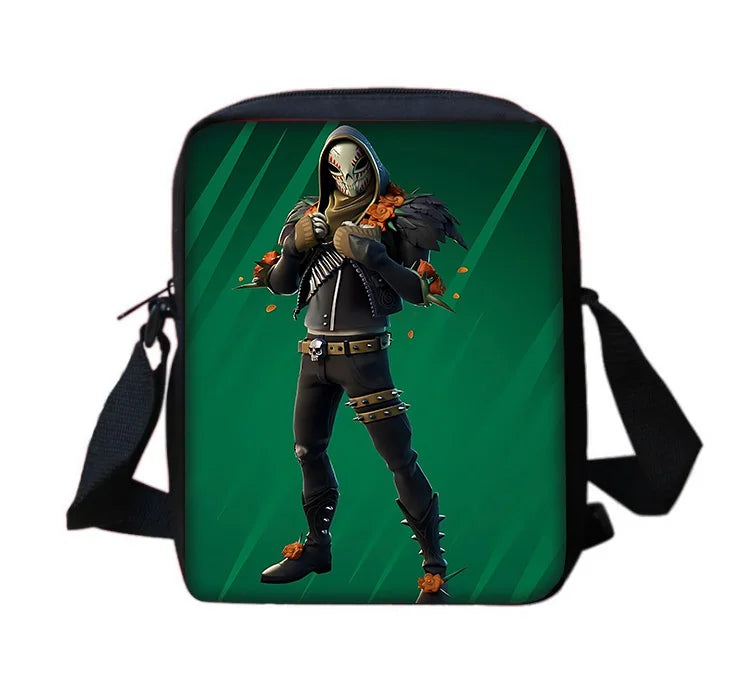 Hot Game Shooting Fortnite Child School Backpack with Shoulder Bag and Pencil Bags, School Bags for Boys and Girls, Best Gift