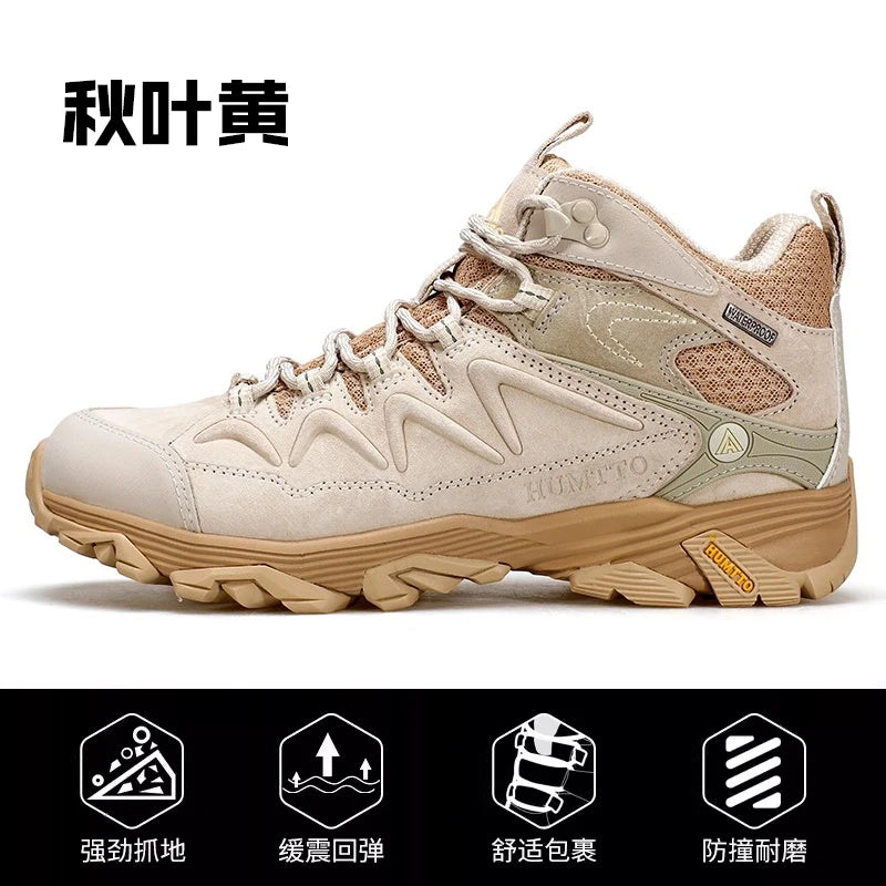 HUMTTO Hiking Shoes Men Winter Outdoor Sports Climbing Shoes hunting shoes Warm women Trekking  Sneakers ankle boots  Tactical