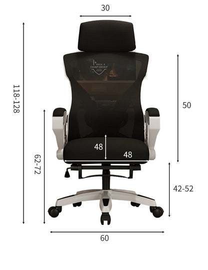 Home computer game competitive seat thickened elastic swivel chair e-sports office chair 4D waist rest can lie down