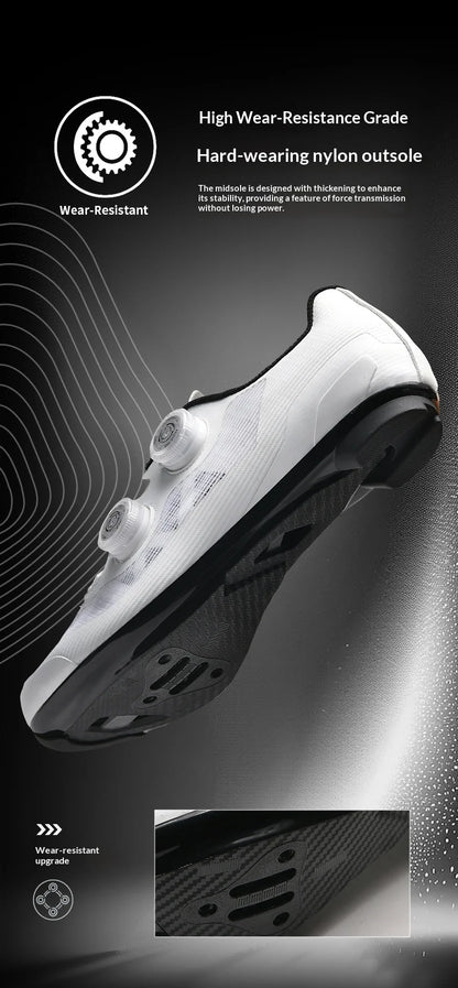 Men's Ultra Light Road Mountain Cycling Shoes, Professional MTB, SPD Self-Locking Cycling Shoes, Women's Road Cycling Shoes