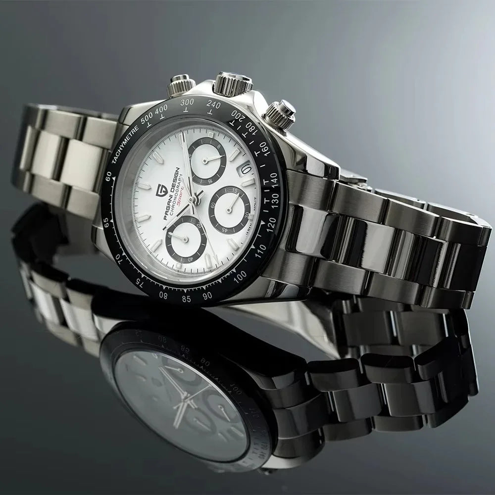 Neue PAGANI DESIGN PD1644 Luxus-Quarzuhr für Herren mit automatischem Datum, sportliche Armbanduhr, 100m wasserdicht, Chronograph, Herrengeschenk