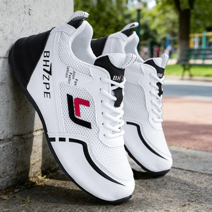 Merkbescherming: nieuwe lichtgewicht, antislip, ademende, slijtvaste hardloop- en sportschoenen voor heren, veelzijdig en geschikt voor vrijetijdsgebruik