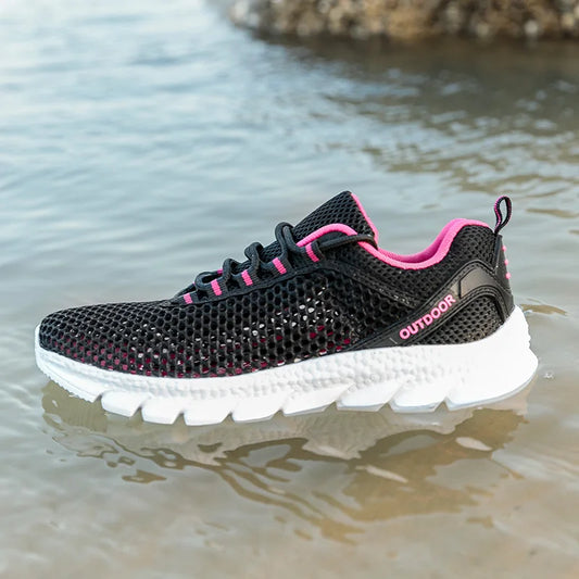 Men's and Women's Quick-Dry Wading Shoes, Breathable AquaIn Upstream Water Shoes, Anti-Skid Outdoor Sports, Wearproof Beach Sneakers Size 39-46