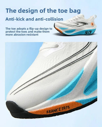 Unisex 2025 Full Carbon Plate Running Shoes Professional Marathon Racing Lightweight Bounce Cushion Breathable Sports Sneakers