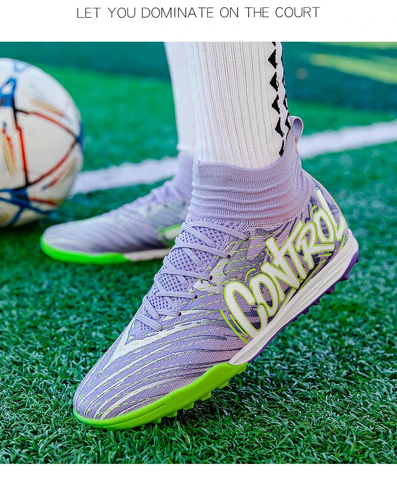 Uomo Donna Scarpe da calcio Scarpe da calcio per esterni Scarpe da calcio antiscivolo per campi da calcio Scarpe da futsal ultraleggere Scarpe da calcio con tacchetti TF/FG