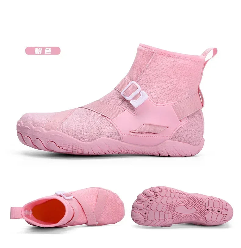 Outdoor Sport Hiking Wading Sneakers Unisex Swimming Water Shoes High Top Barefoot Beach Aqua Shoes Fitness Diving Surf Sandals