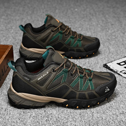 HIKEUP Sneakers traspiranti, ammortizzate e antiscivolo - Scarpe da trekking da uomo - Scarpe da corsa e trekking - Scarpe da montagna per attività all'aperto da uomo