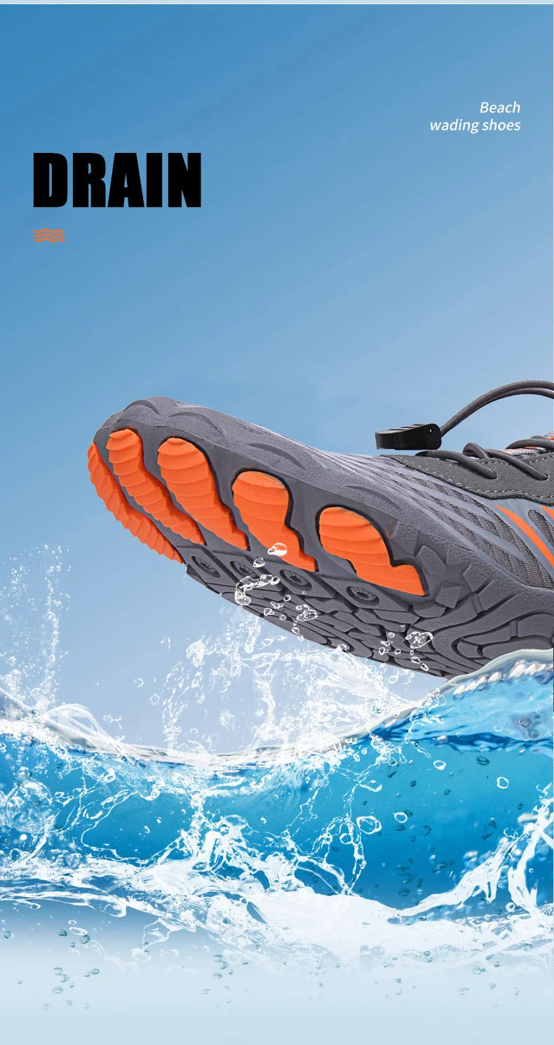Uomo Donna Scarpe da acqua Scarpe acquatiche Scarpe drenanti Sport da spiaggia Sandali da nuoto Asciugatura rapida Canottaggio A piedi nudi Immersioni Pesca Surf Sneakers