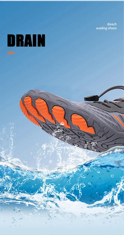 Uomo Donna Scarpe da acqua Scarpe acquatiche Scarpe drenanti Sport da spiaggia Sandali da nuoto Asciugatura rapida Canottaggio A piedi nudi Immersioni Pesca Surf Sneakers