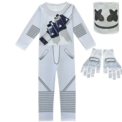 ❤★❤DJ Guerrilla Warfare Costumes Jumpsuits Kids Clown Cosplay Clothes Halloween Christmas Costume Party Game Cos Fortnite Co★♥★