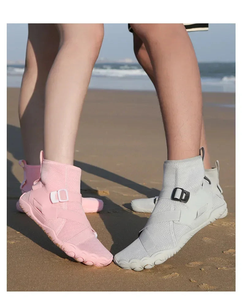 Outdoor Sport Hiking Wading Sneakers Unisex Swimming Water Shoes High Top Barefoot Beach Aqua Shoes Fitness Diving Surf Sandals